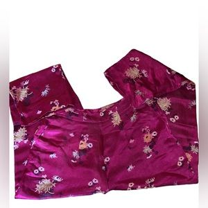 Vintage embroidered pants silk/rayon